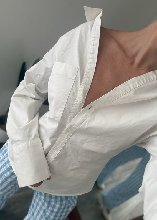 CAMISA ASIMÉTRICA BLANCA