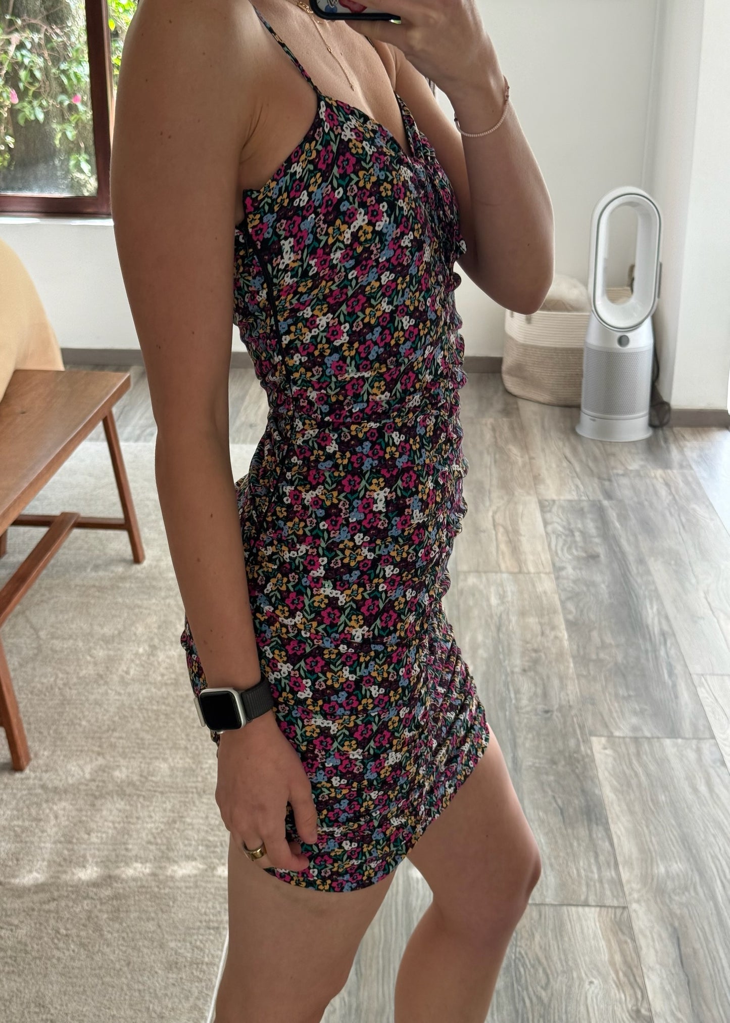 VESTIDO RUCHED PRINT FLORAL