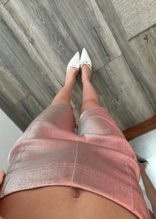 BERMUDA SHORTS SHINY ROSAS