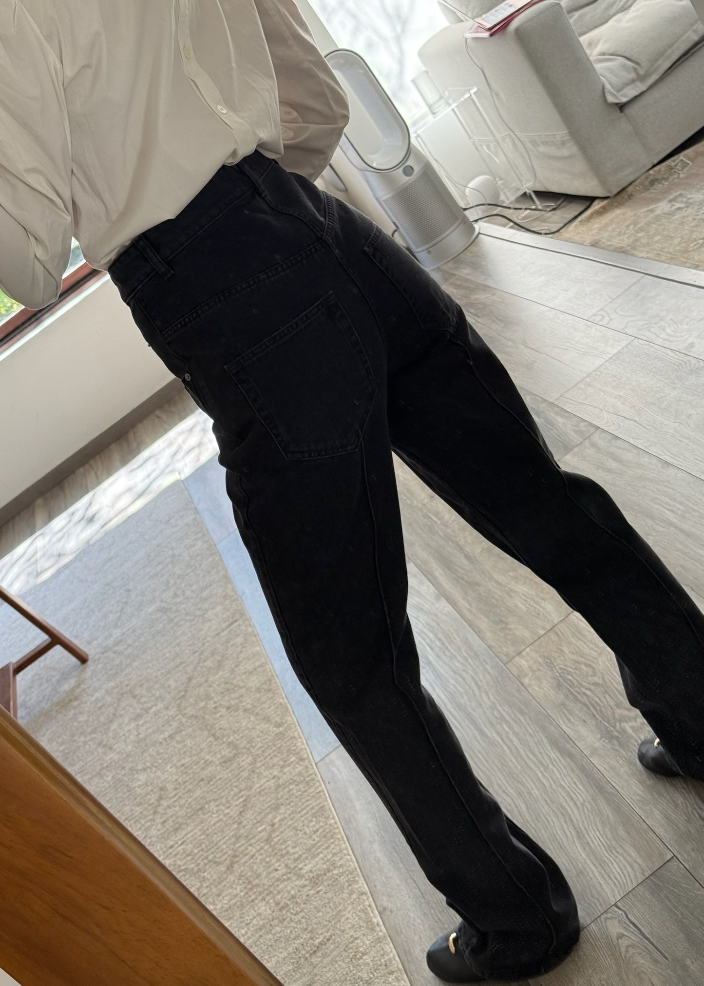 JEANS NEGROS DESLAVADOS