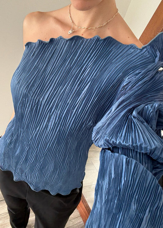 TOP PLIZADO ONE SHOULDER