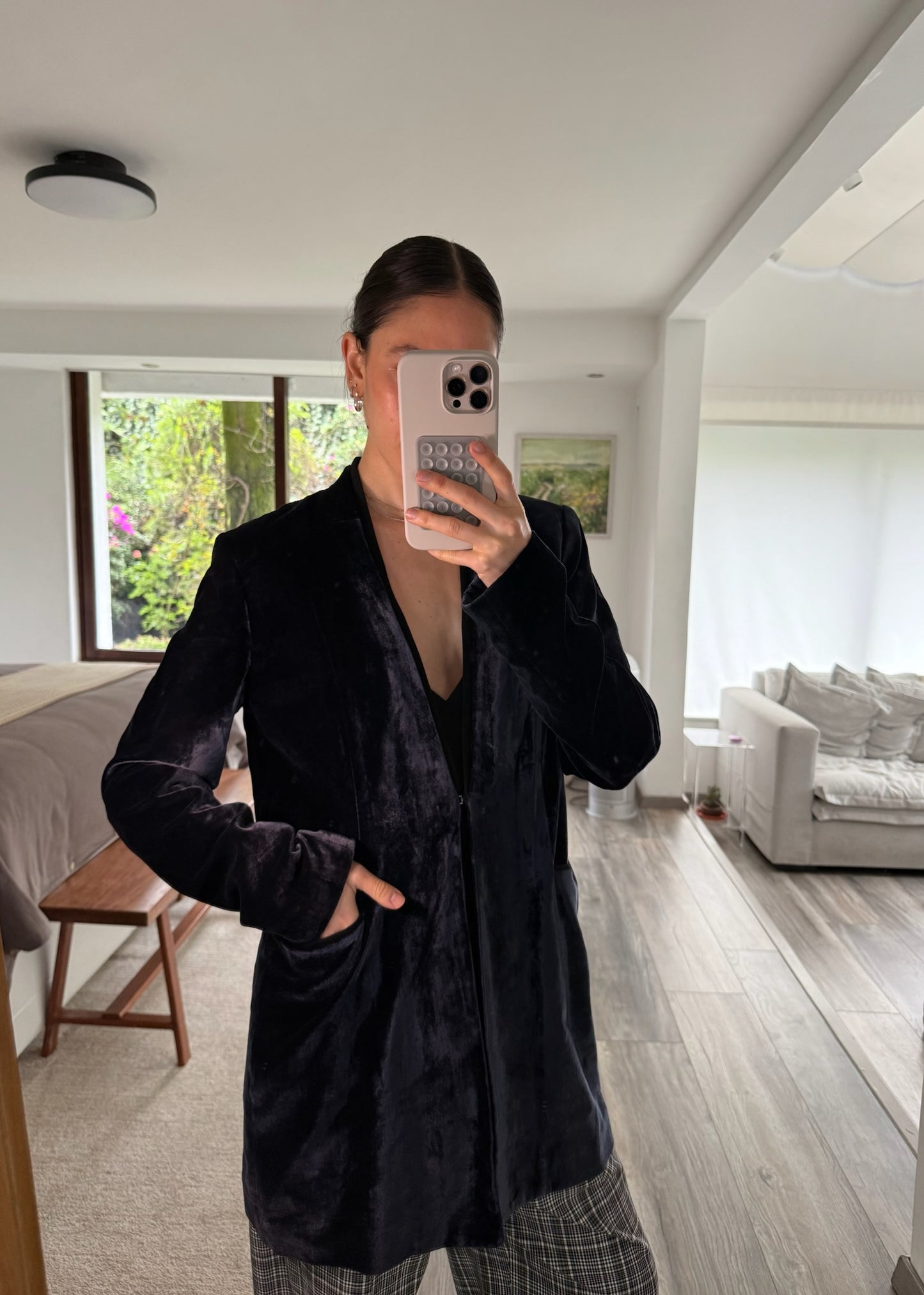 BLAZER AZUL TERCIOPELO