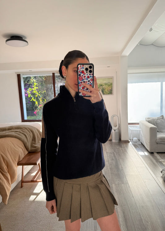 SUÉTER DE LANA CON CIERRE