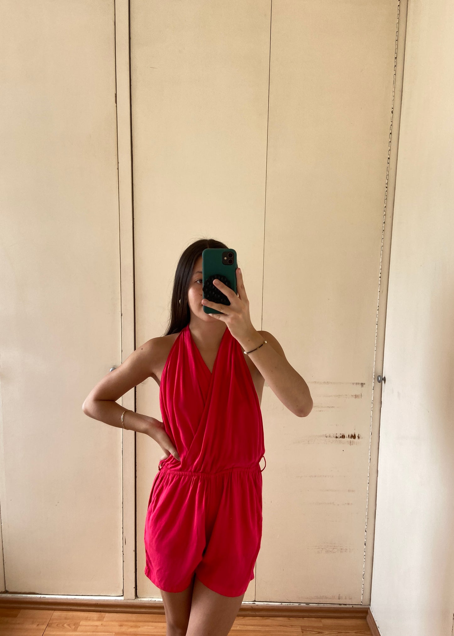 JUMPER HALTER ROJO