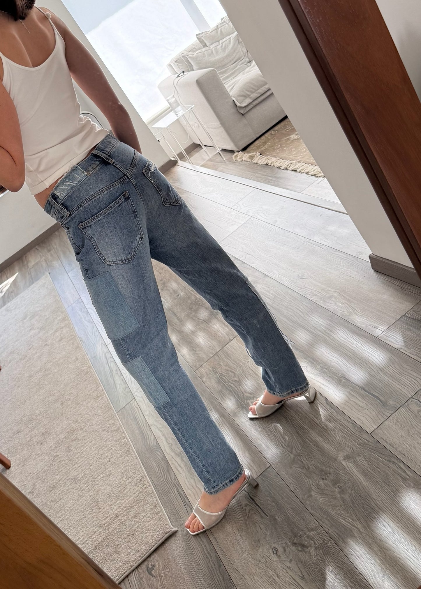 PATCHWORK DENIM JEANS