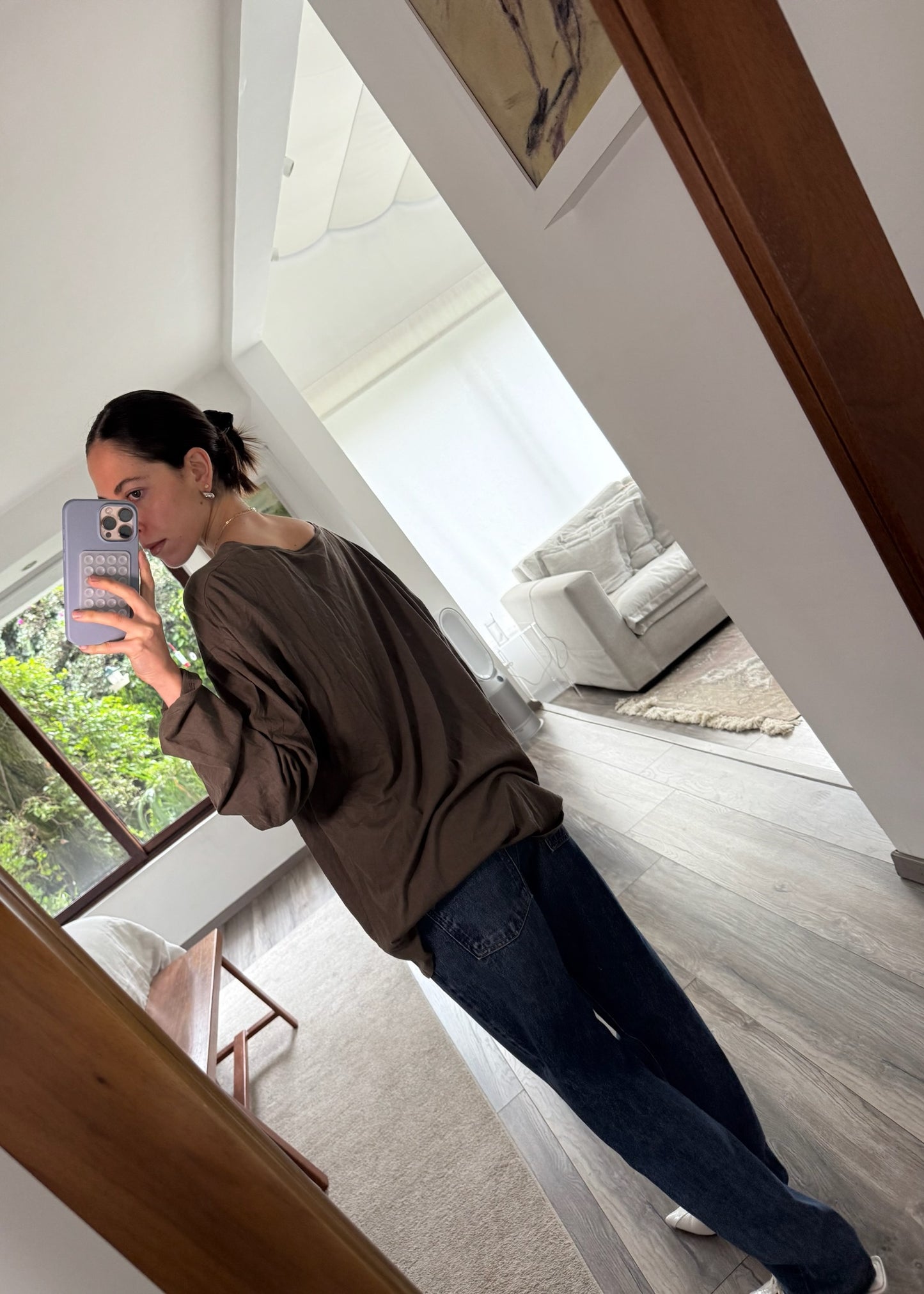 TOP DE MANGA LARGA CON CUELLO