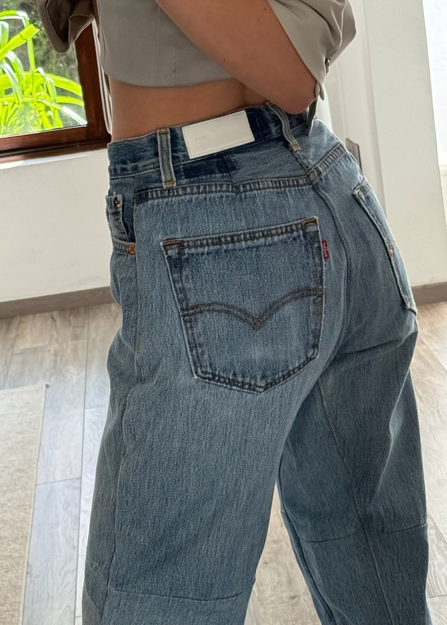 JEANS HIGH RISE ASIMETRICOS