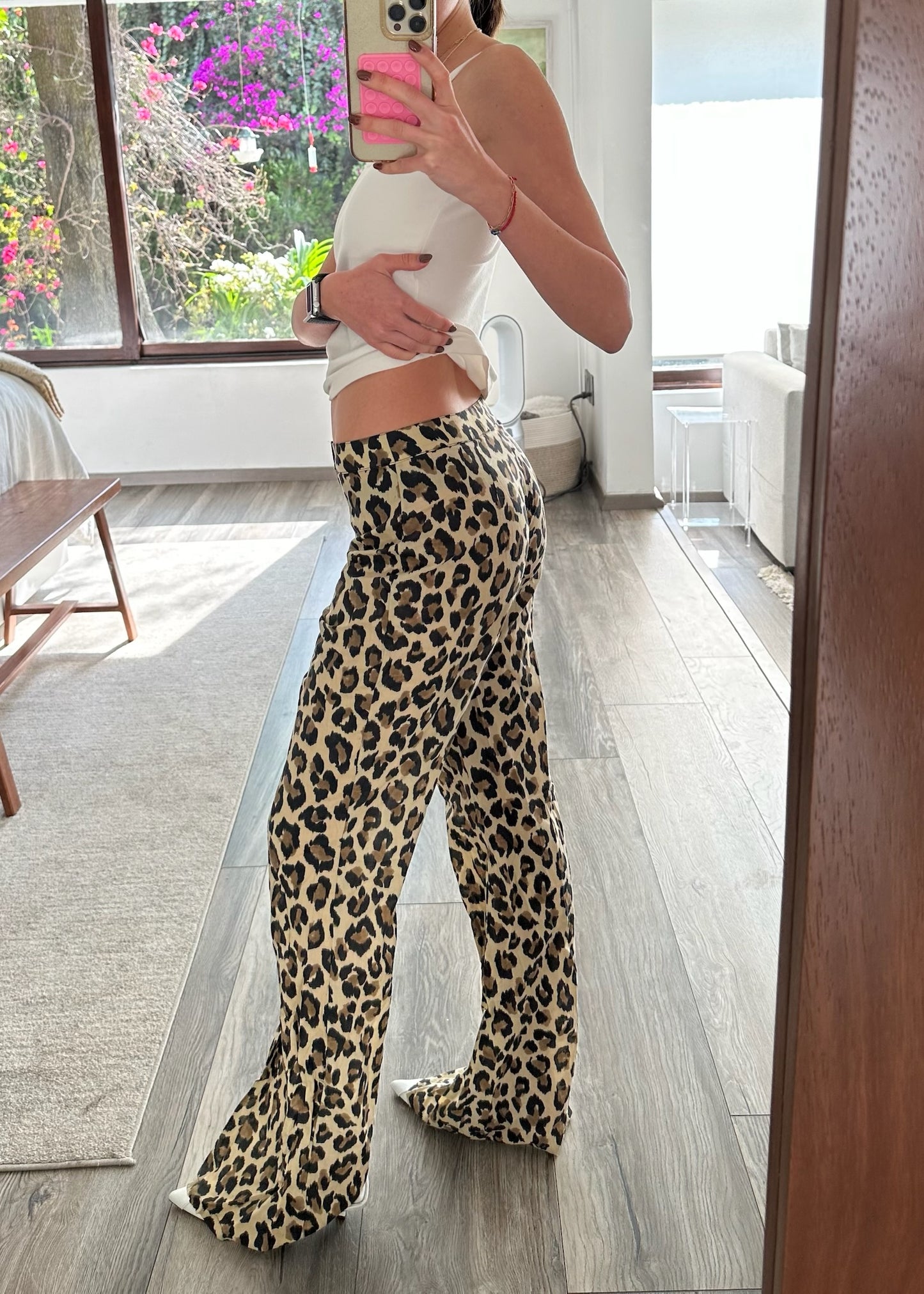 PANTALÓN SEE THROUGH DE ANIMAL PRINT