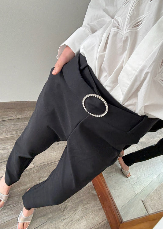 PANTALÓN NEGRO HIGH RISE BÁSICO