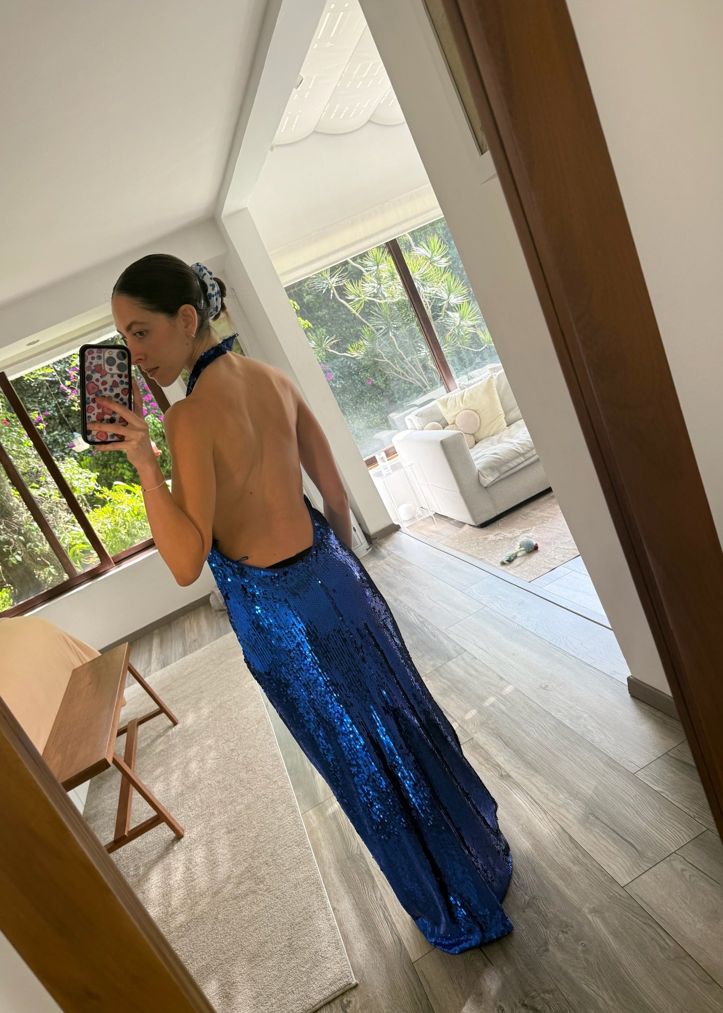 VESTIDO MAXI BACKLESS LENTEJUELAS