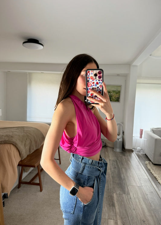 TOP ONE SHOULDER FRUNCIDO