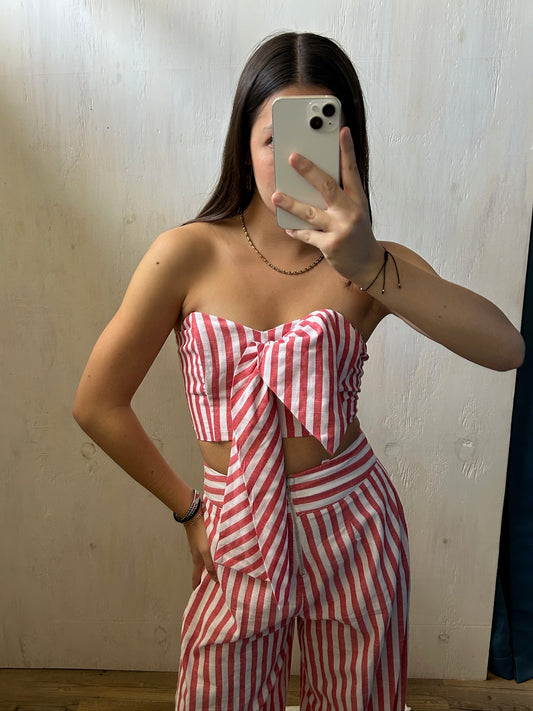 SET STRIPED TOP Y PANTALON