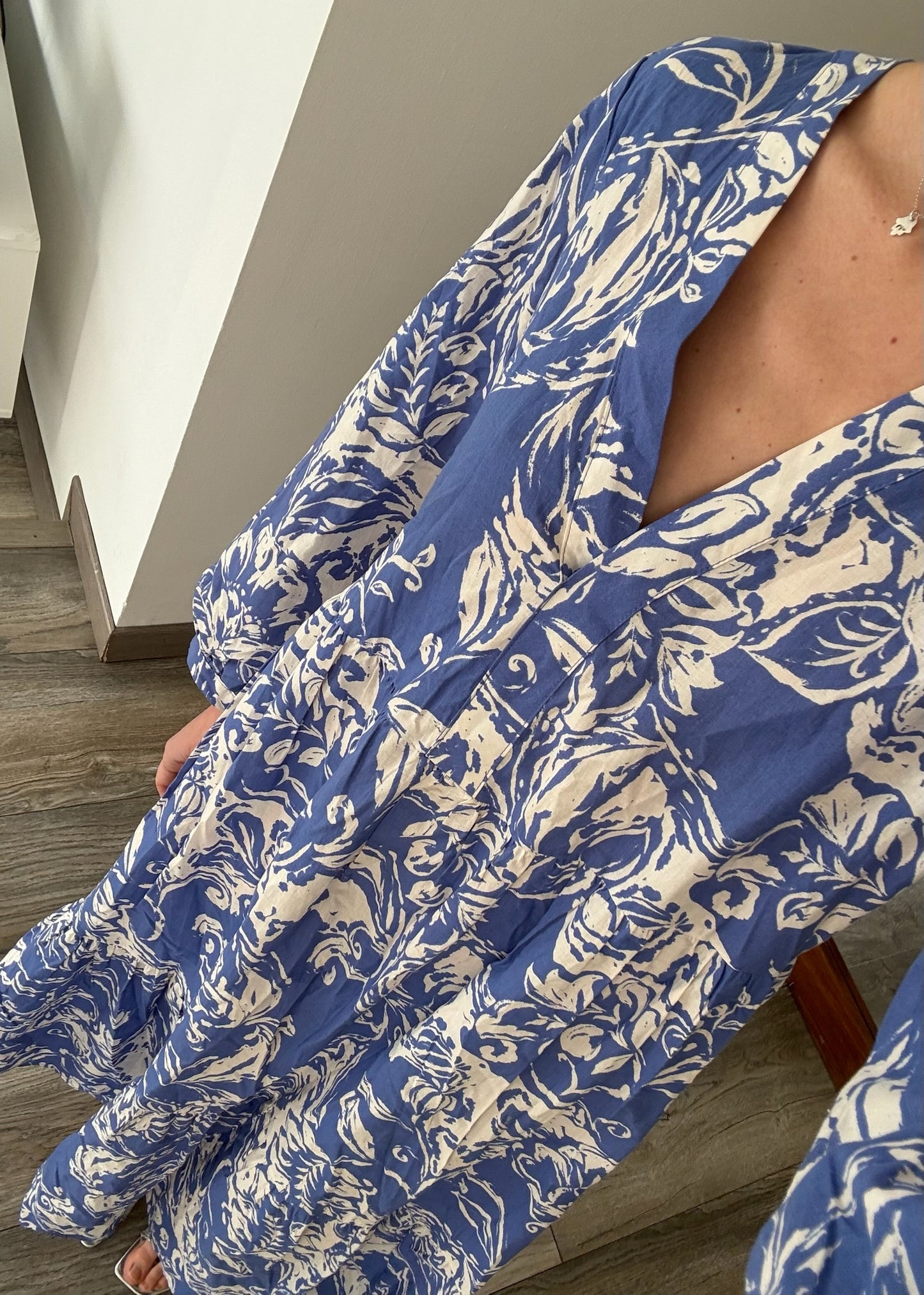 VESTIDO MIDI PRINT FLORES