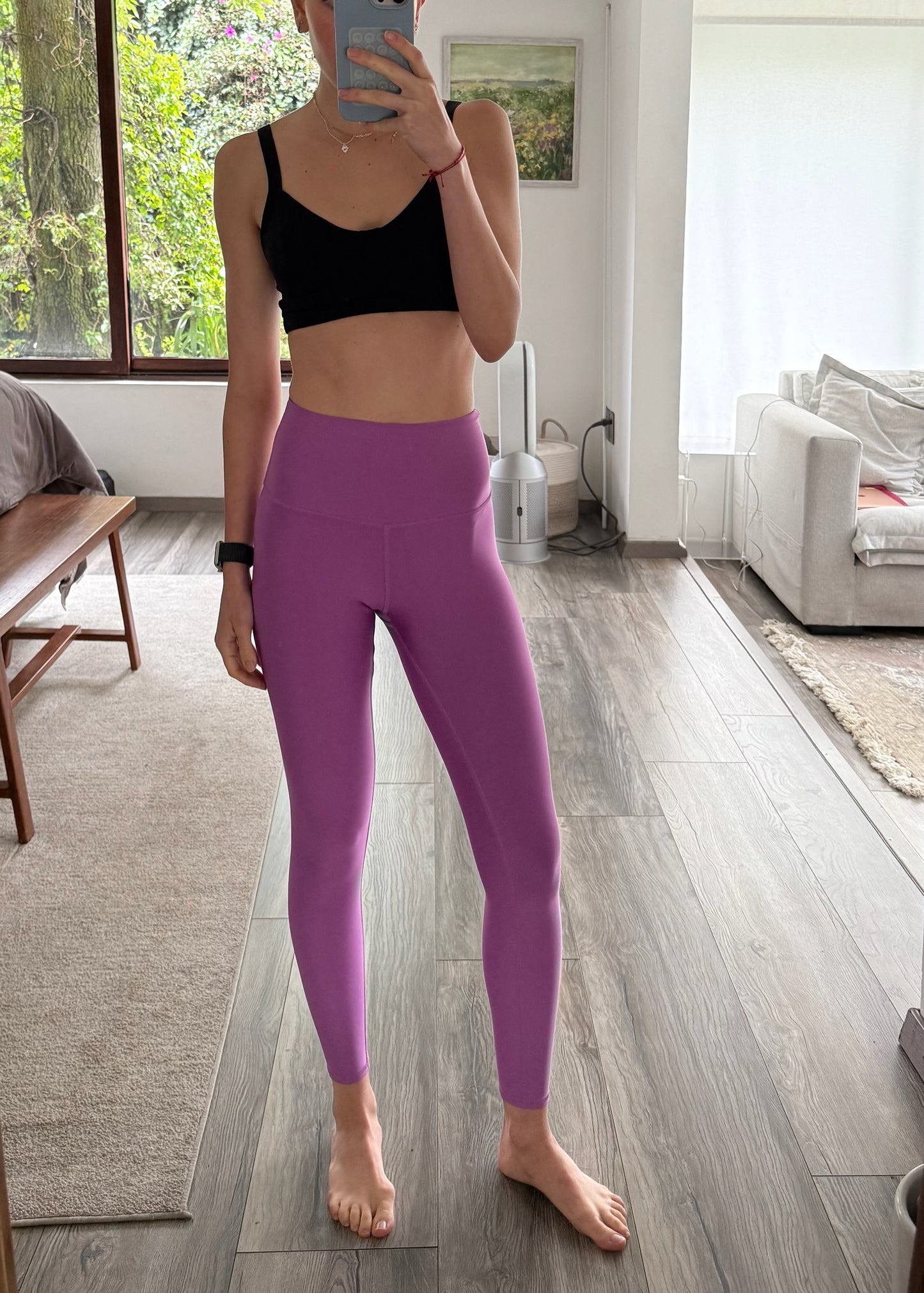 ACTIVE LEGGINGS SHINY MORADOS