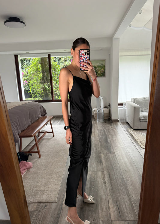 SLIP DRESS NEGRO