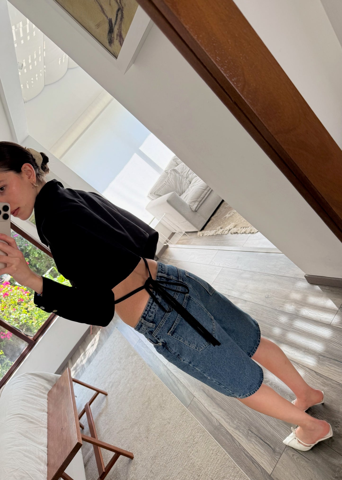 TOP DE TIPO CAMISA CROPPED
