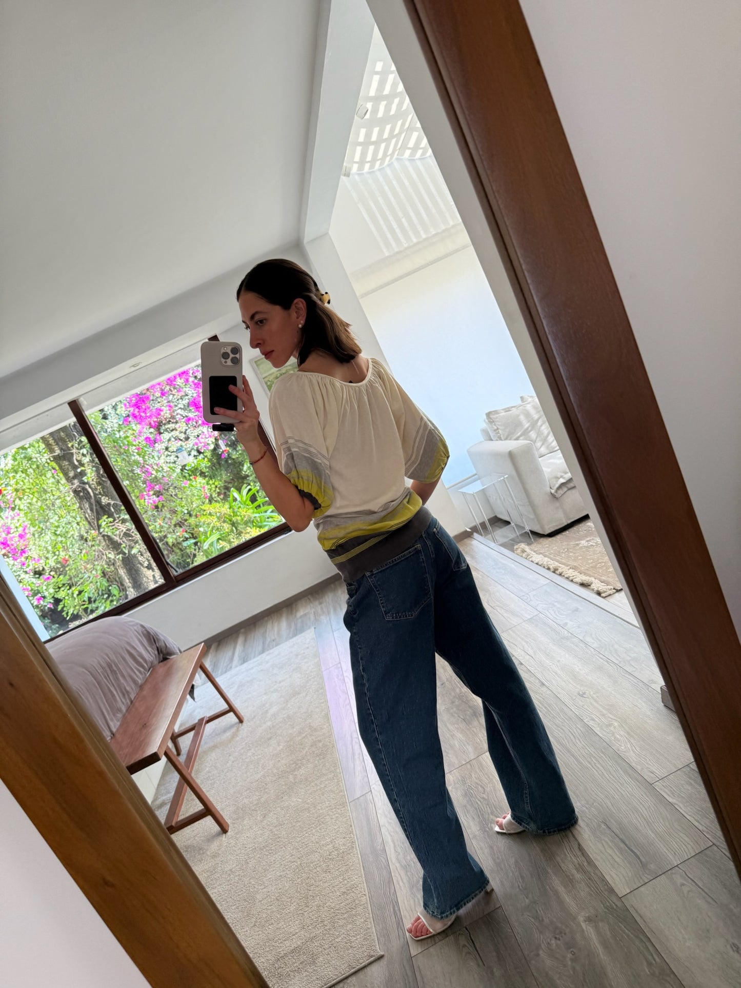 BLUSA DE KNIT TRICOLOR