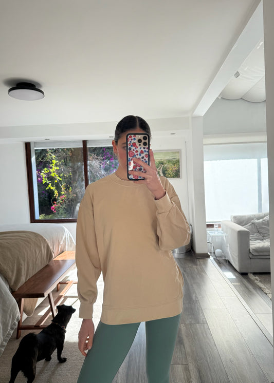 SUDADERA BEIGE