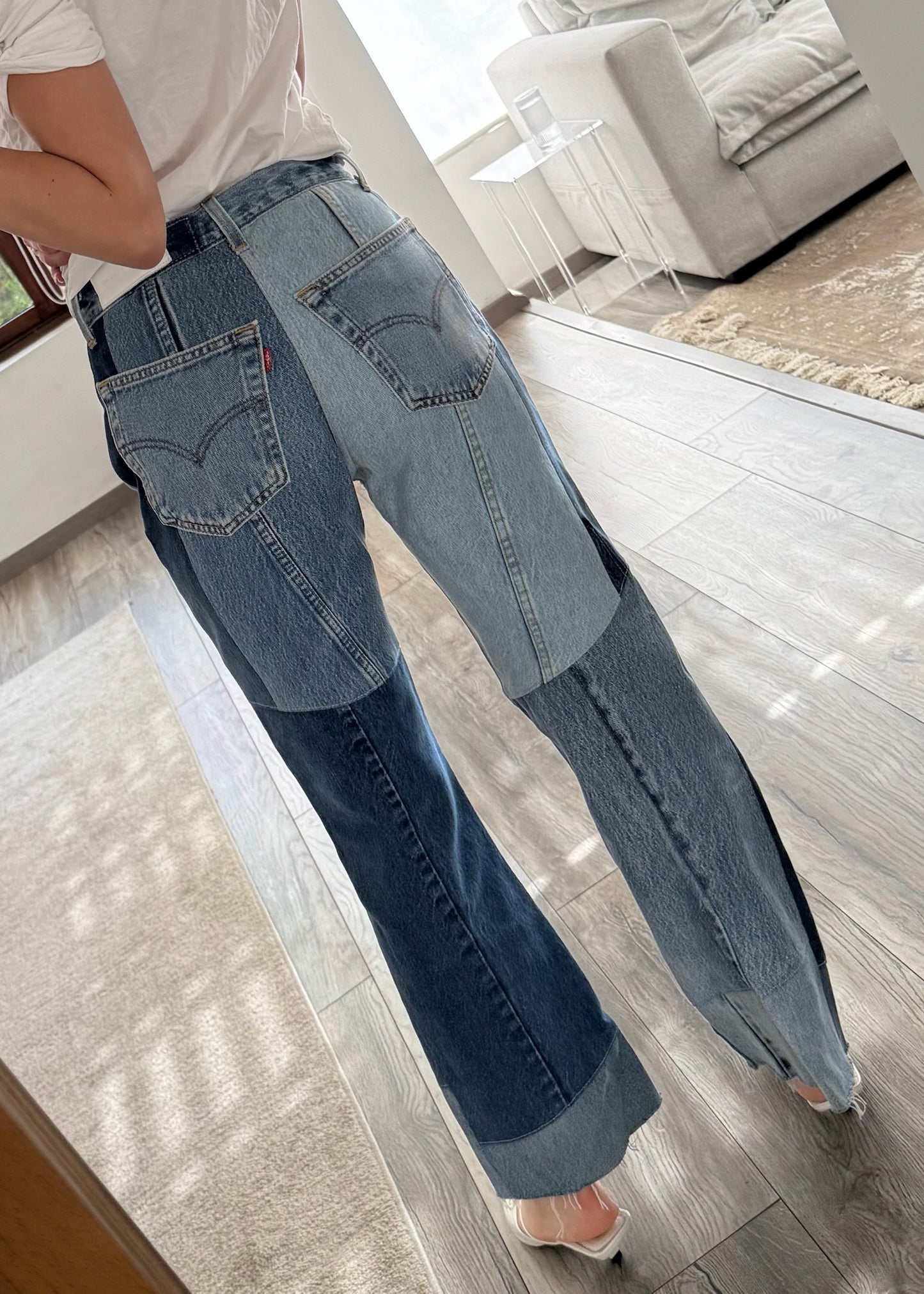 PATCHWORK DENIM JEANS