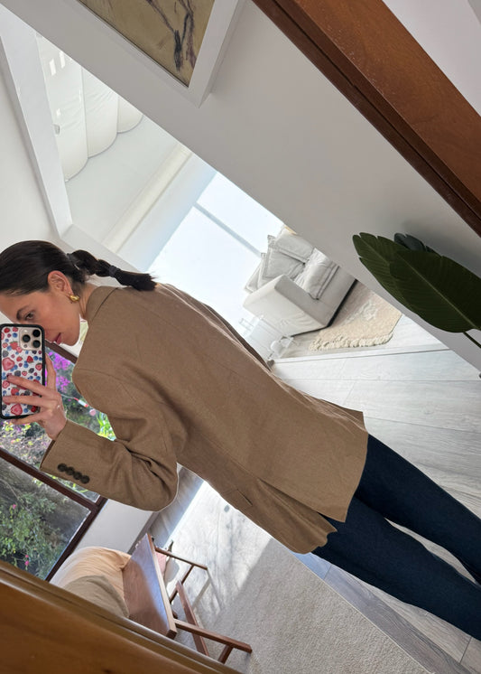 BLAZER BEIGE OVERSIZED