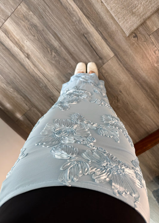 FALDA DE MESH BABY BLUE