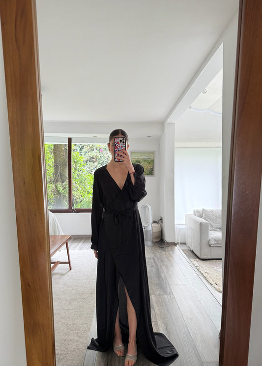VESTIDO SILKY WRAP UP