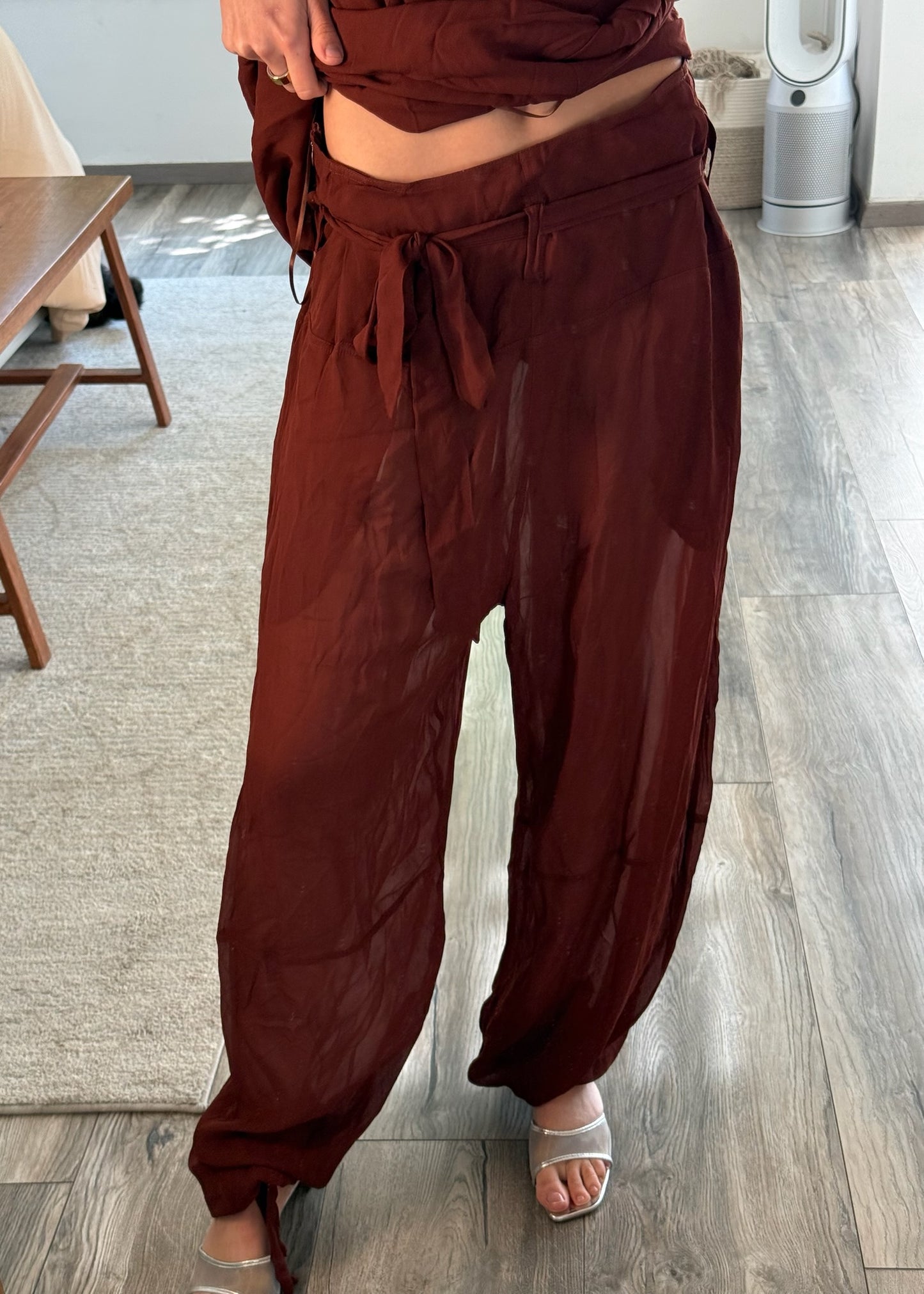 SET BRICK RED SEE THROUGH