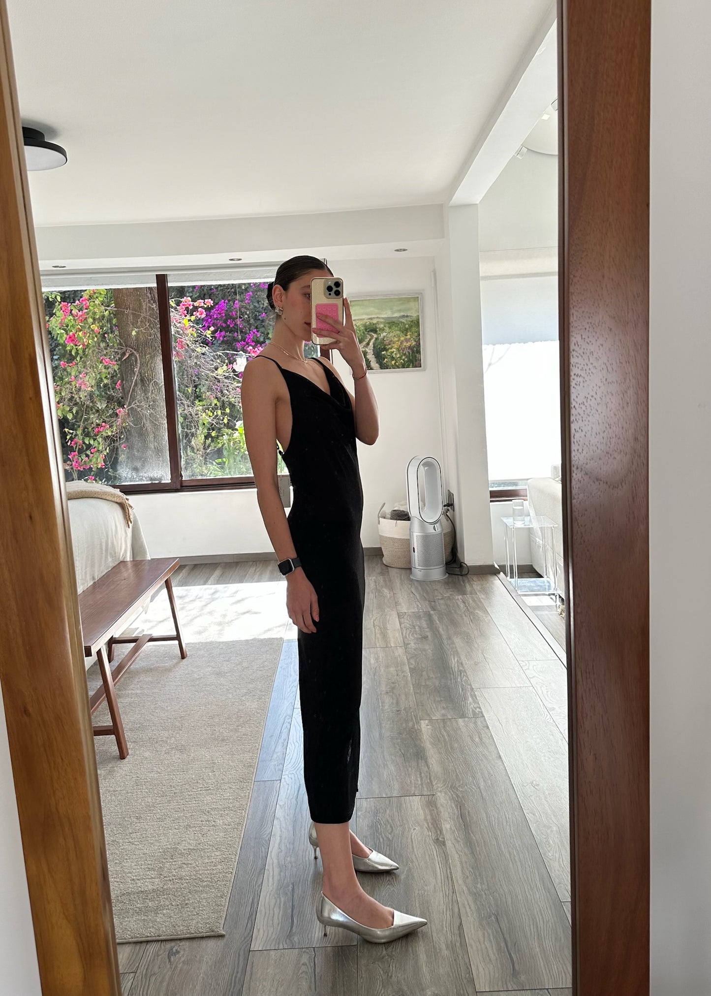 VESTIDO SLIP NEGRO