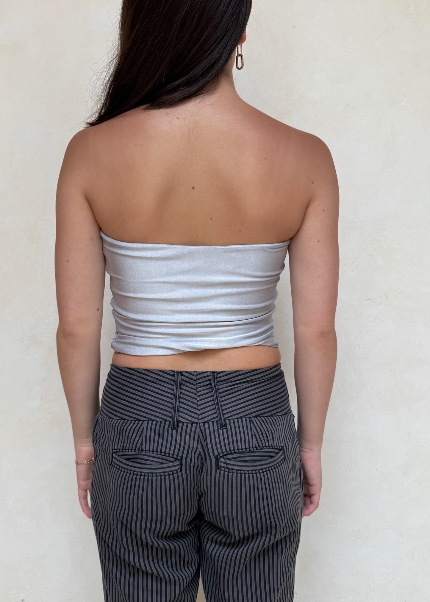 BANDEAU TOP PLATEADO