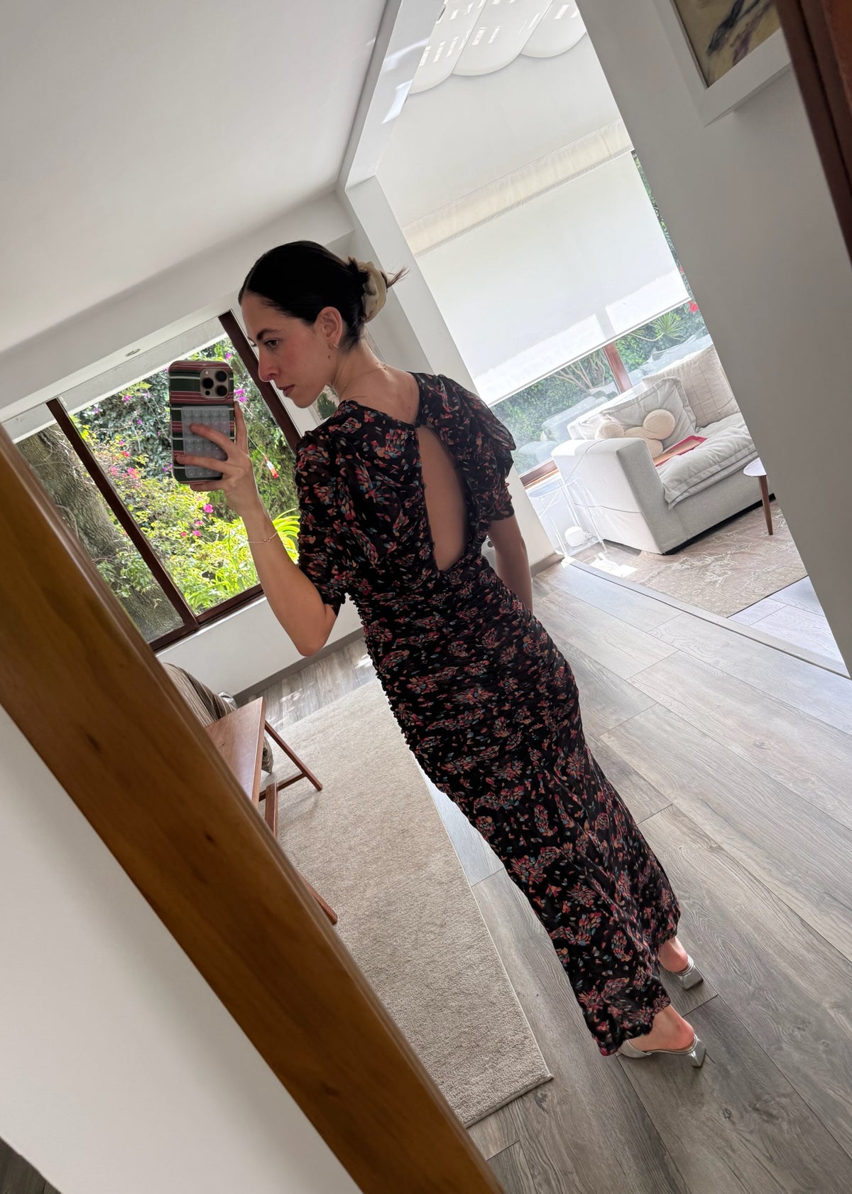 VESTIDO RUCHED FLOREADO