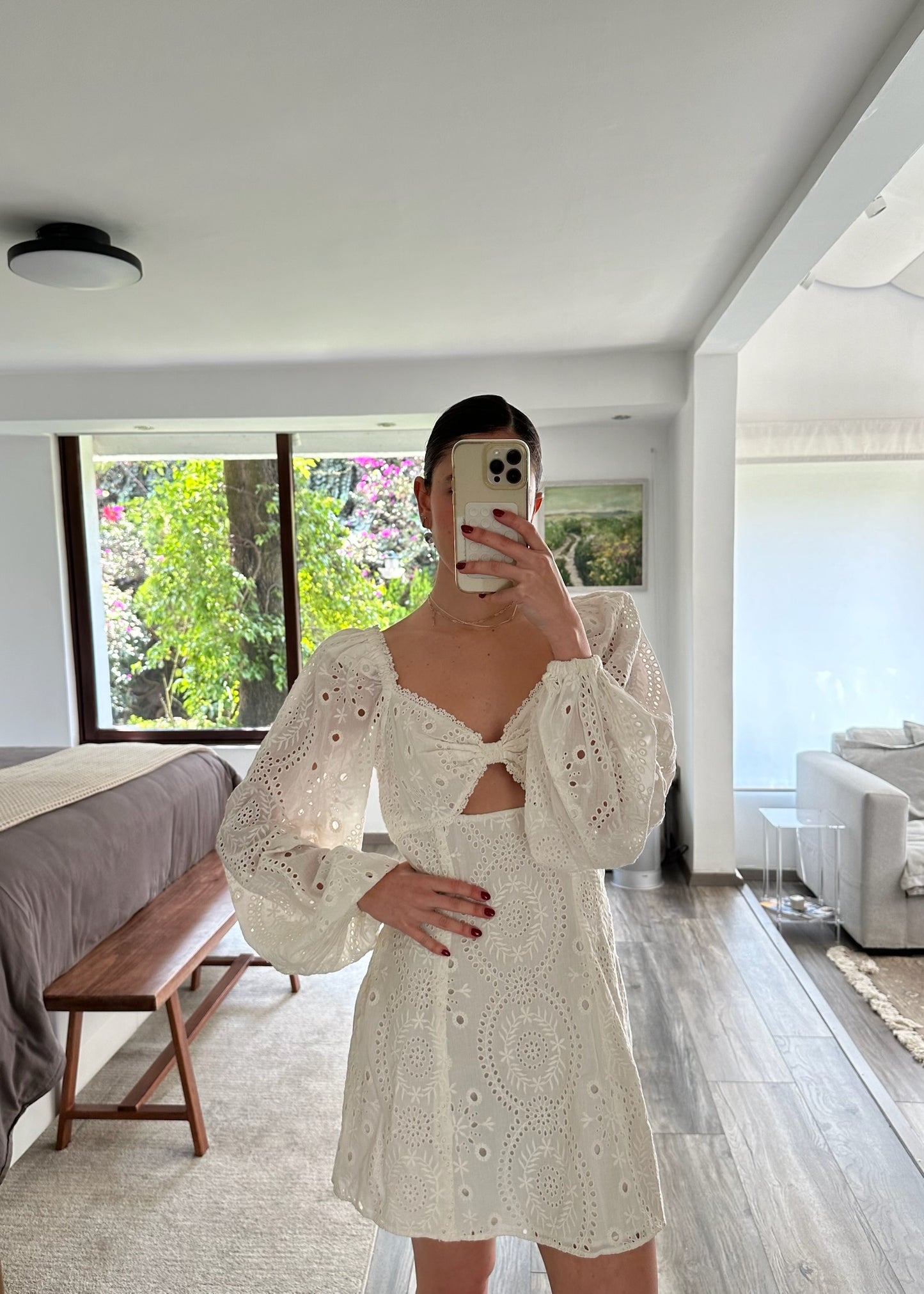 VESTIDO MINI CON TEXTURA