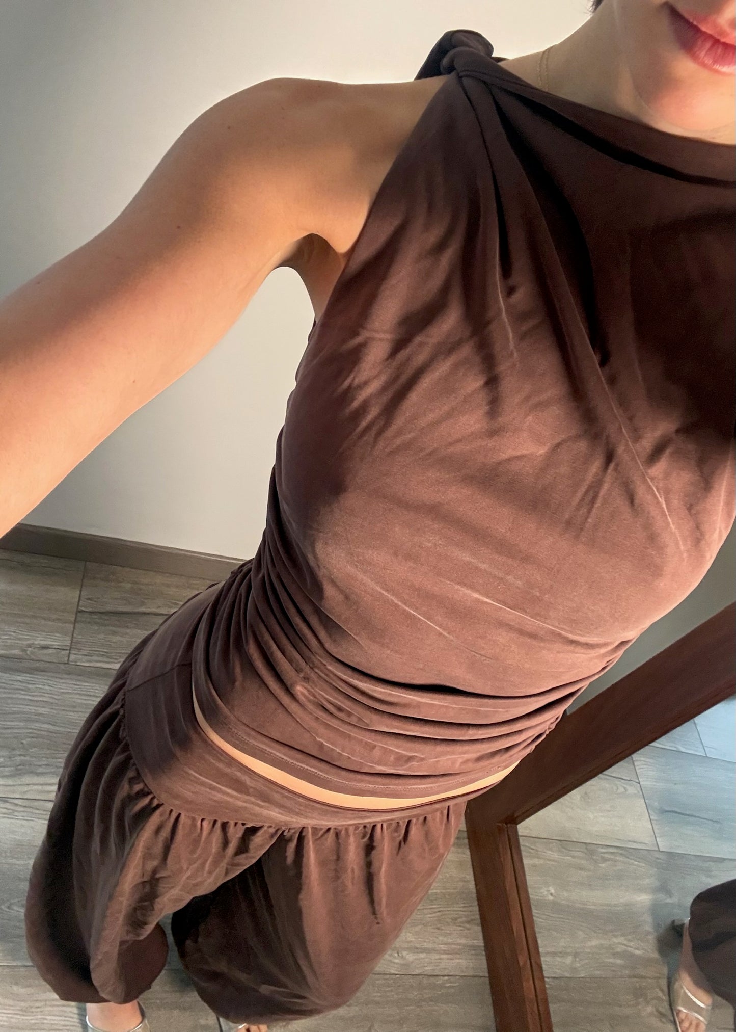 SET CHOCOLATE PANTALÓN Y TOP