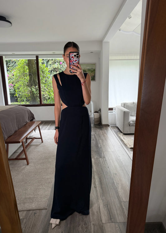 VESTIDO MAXI NAVY BLUE