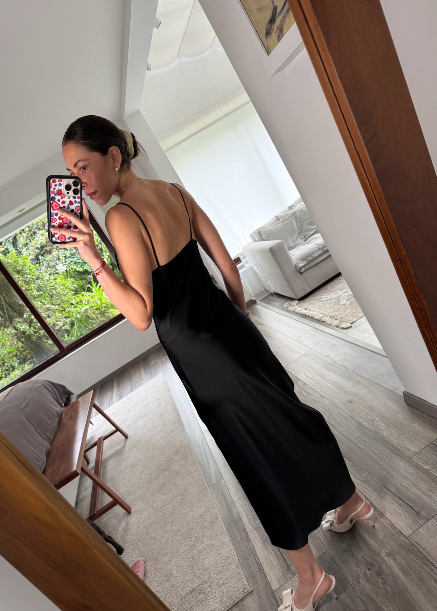 SLIP DRESS NEGRO