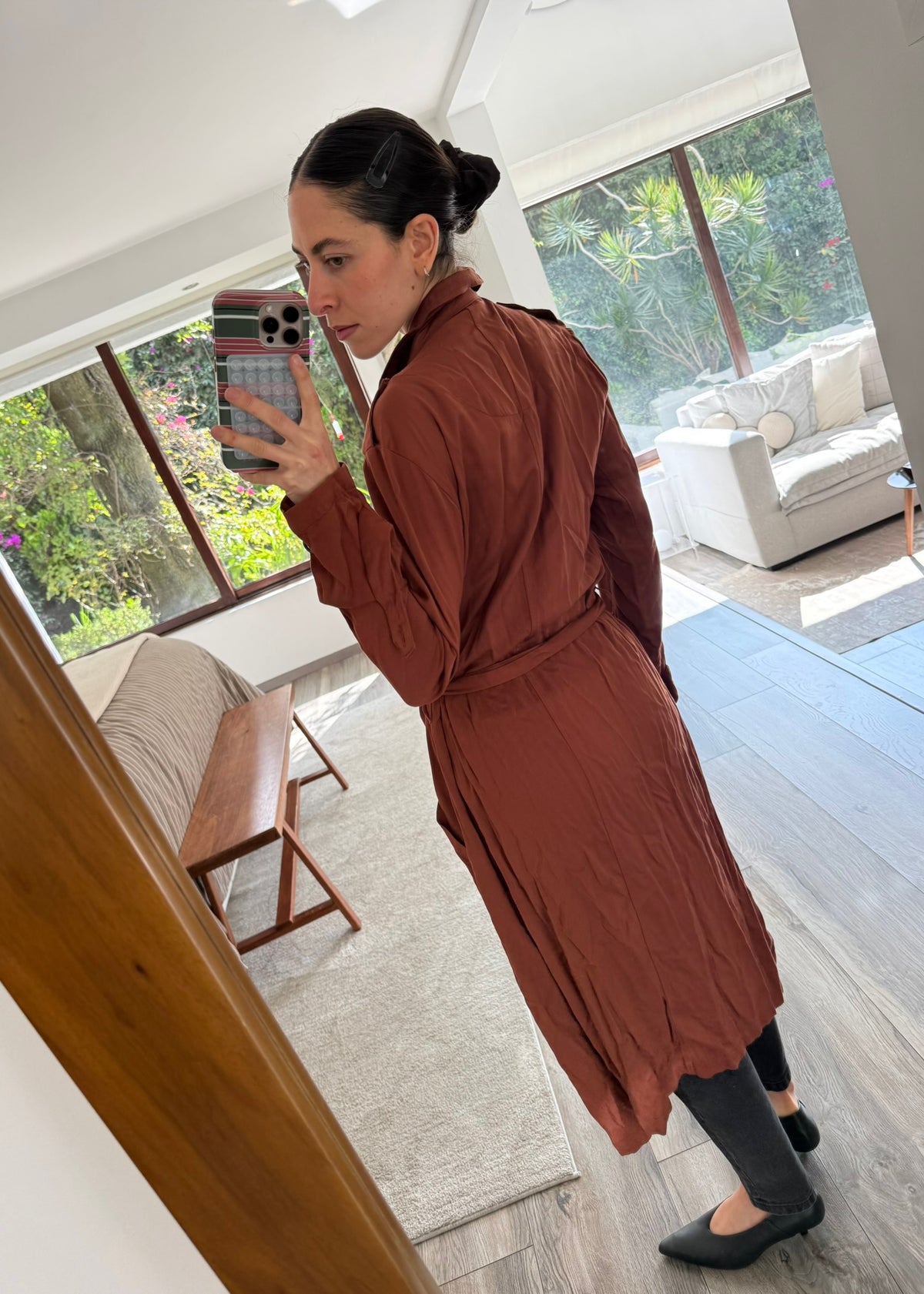 GABARDINA LIGERA BRICK RED