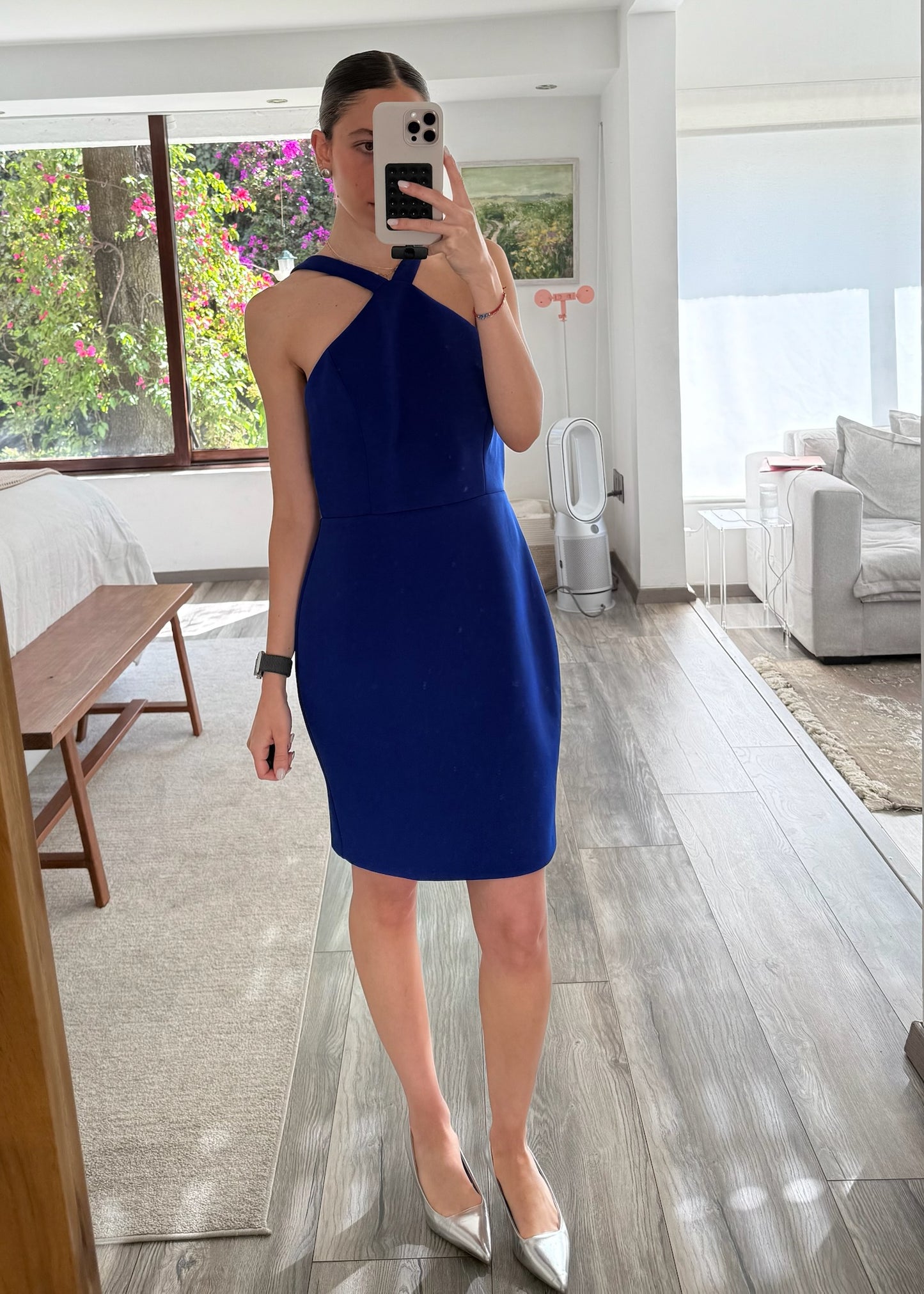 VESTIDO MINI AZUL REY