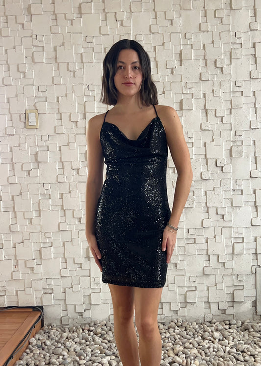 VESTIDO MINI LE TEJUELAS