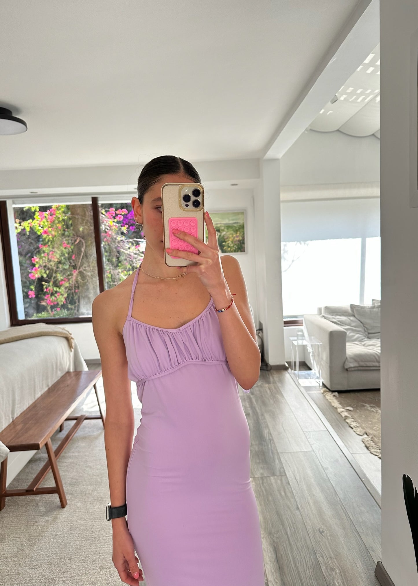 VESTIDO MAXI LILA