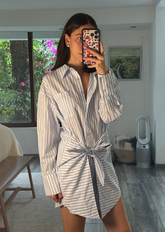 VESTIO DE TIPO CAMISA STRIPED