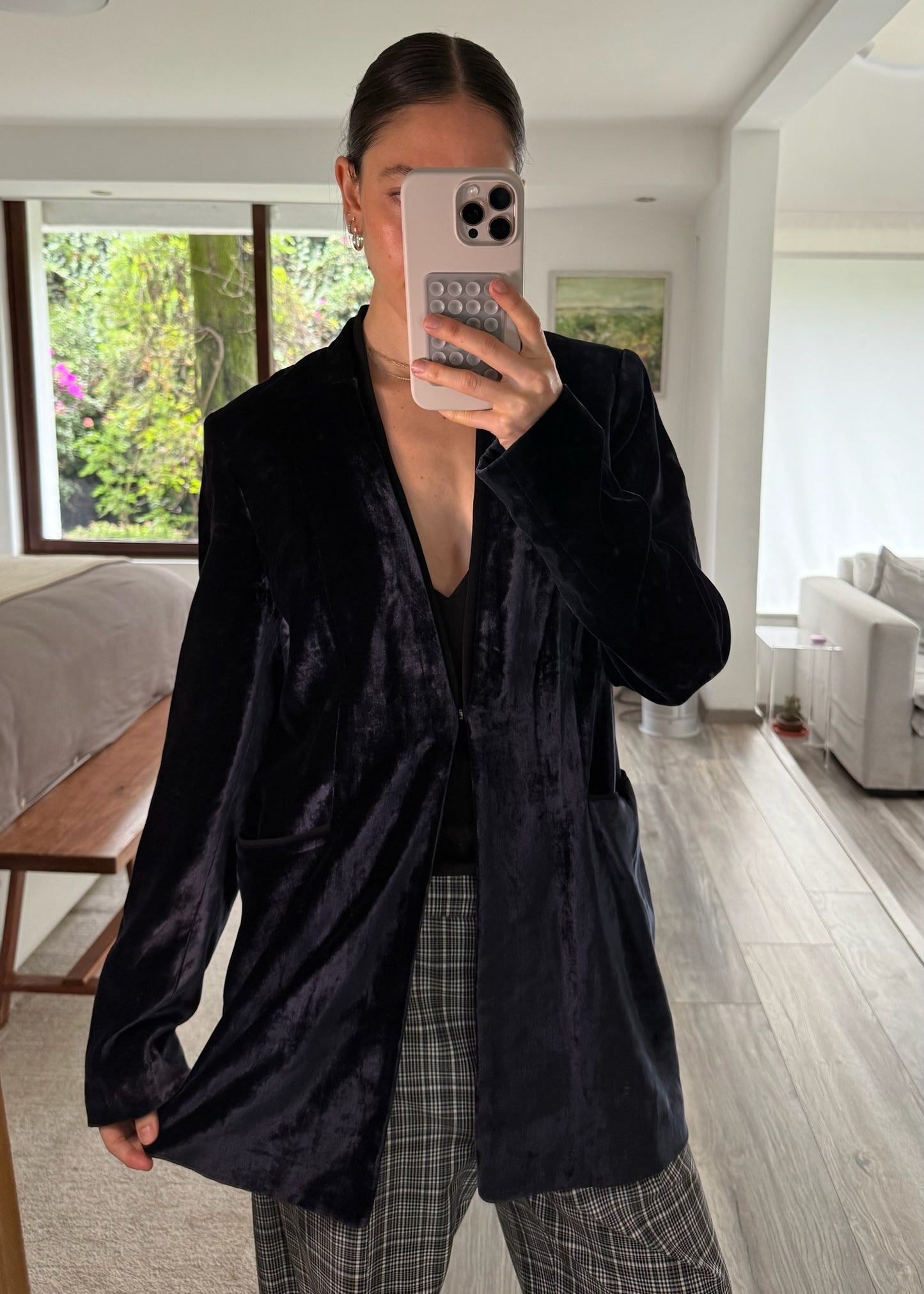BLAZER AZUL TERCIOPELO