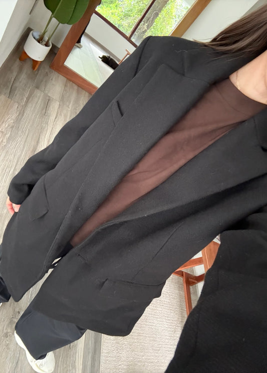 ABRIGO NEGRO BÁSICO