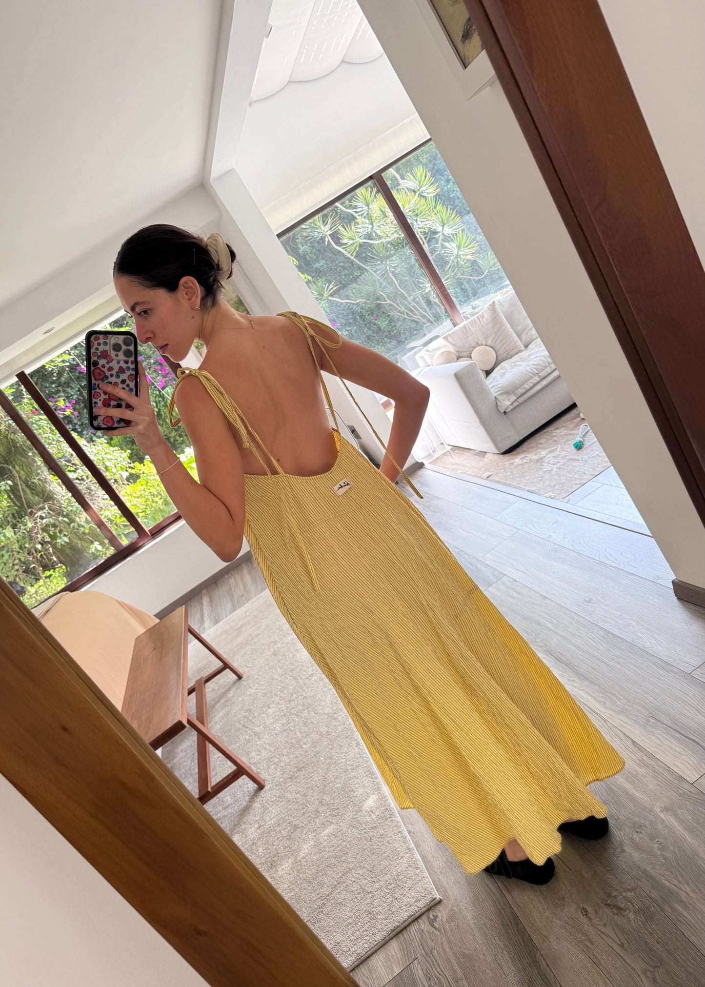 VESTIDO AMARILLO FLOWY