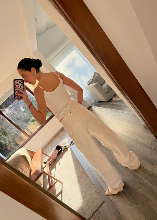 JEANS BLANCOS FULL LENGTH