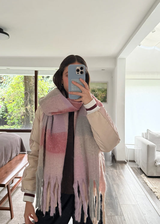 BUFANDA ROSA CHUNKY