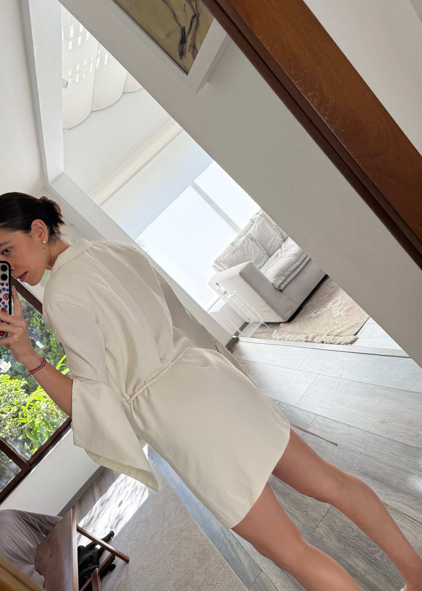 VESTIDO SILKY DE TIPO CAMISA