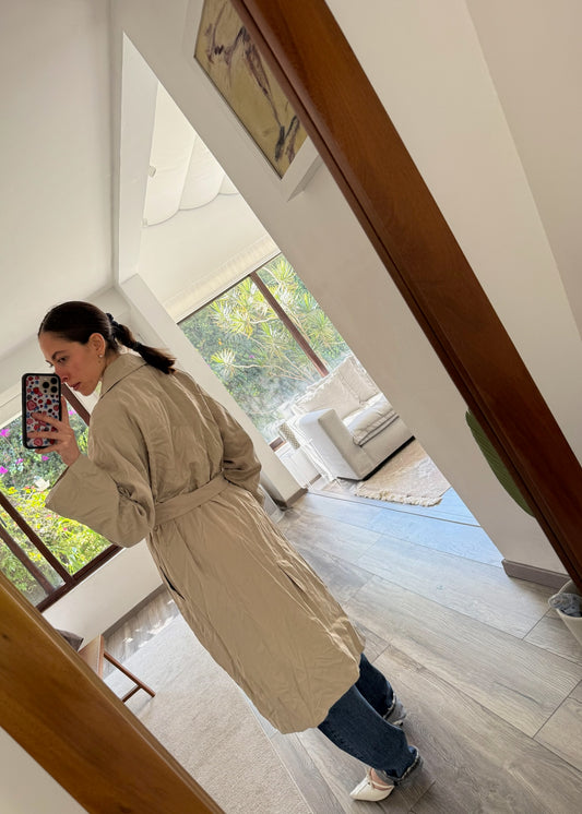 GABARDINA LIGERA BEIGE