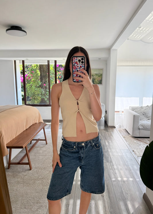 TOP BEIGE DE KNIT