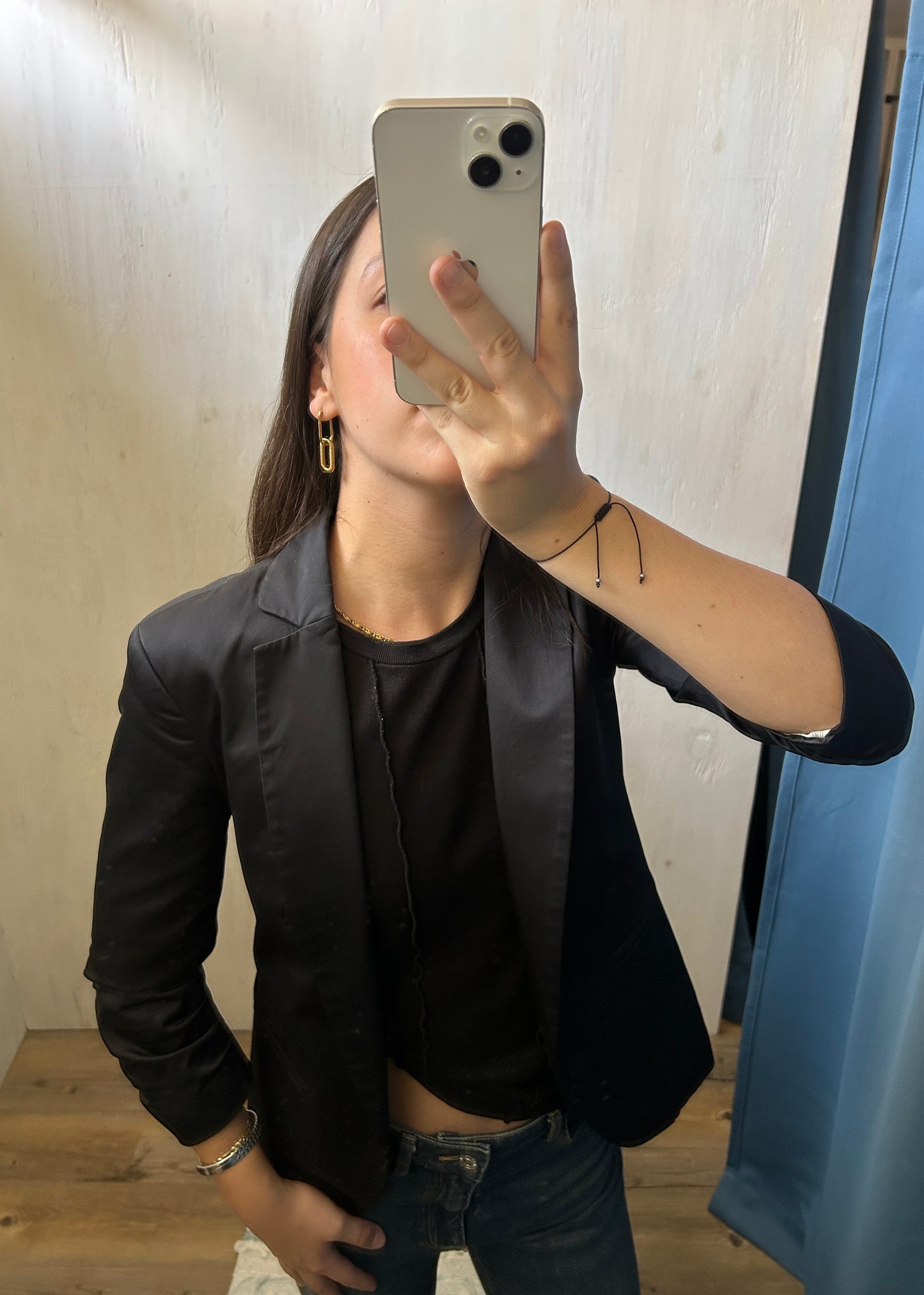 BLAZER NEGRO MANGA 3/4