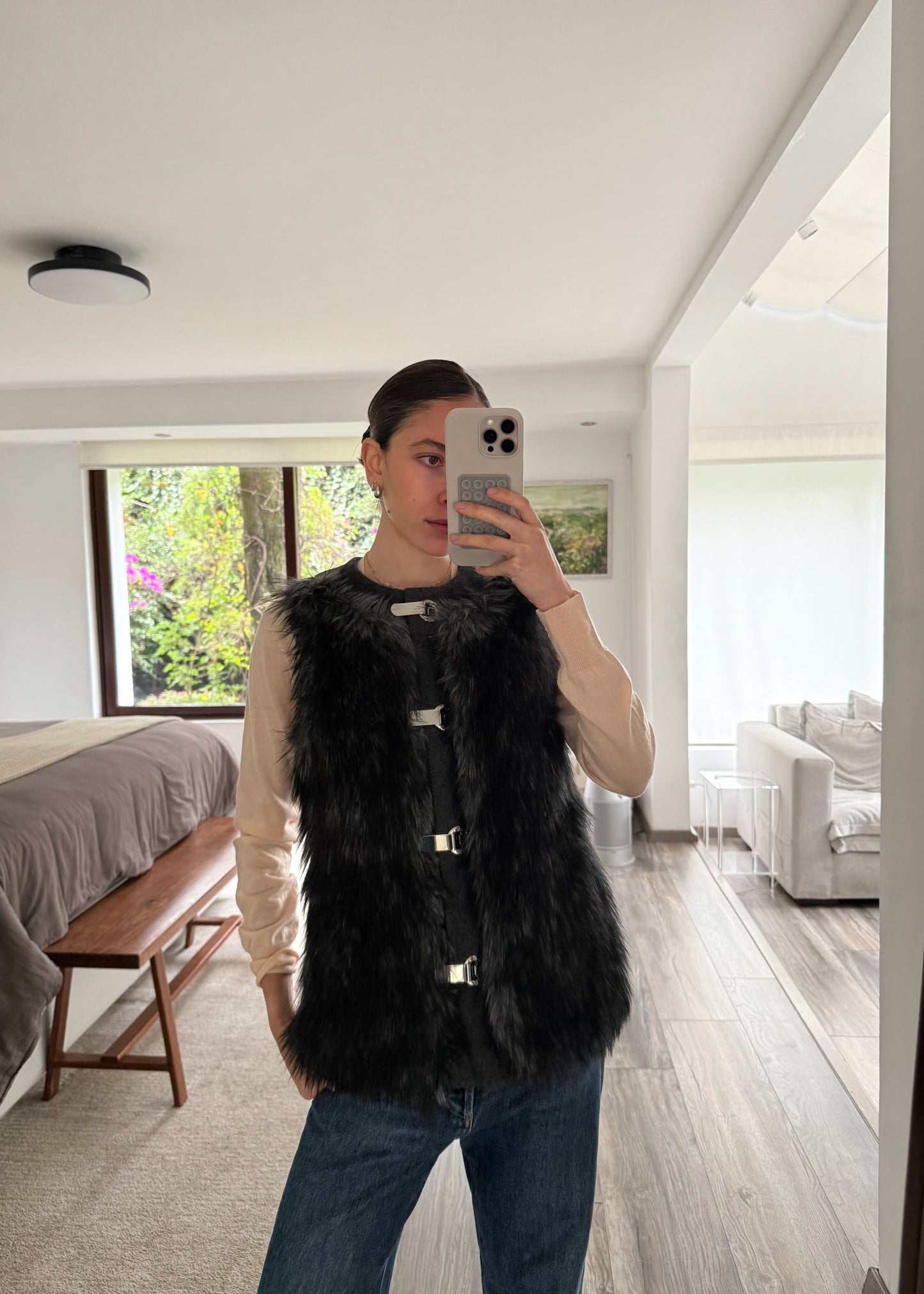 CHALECO FURRY GRIS