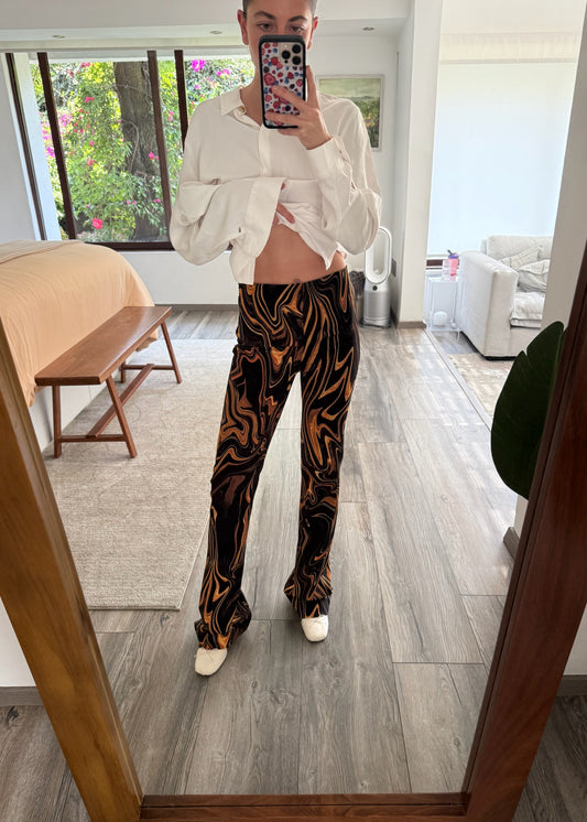 PANTALÓN FLARE CON PRINT